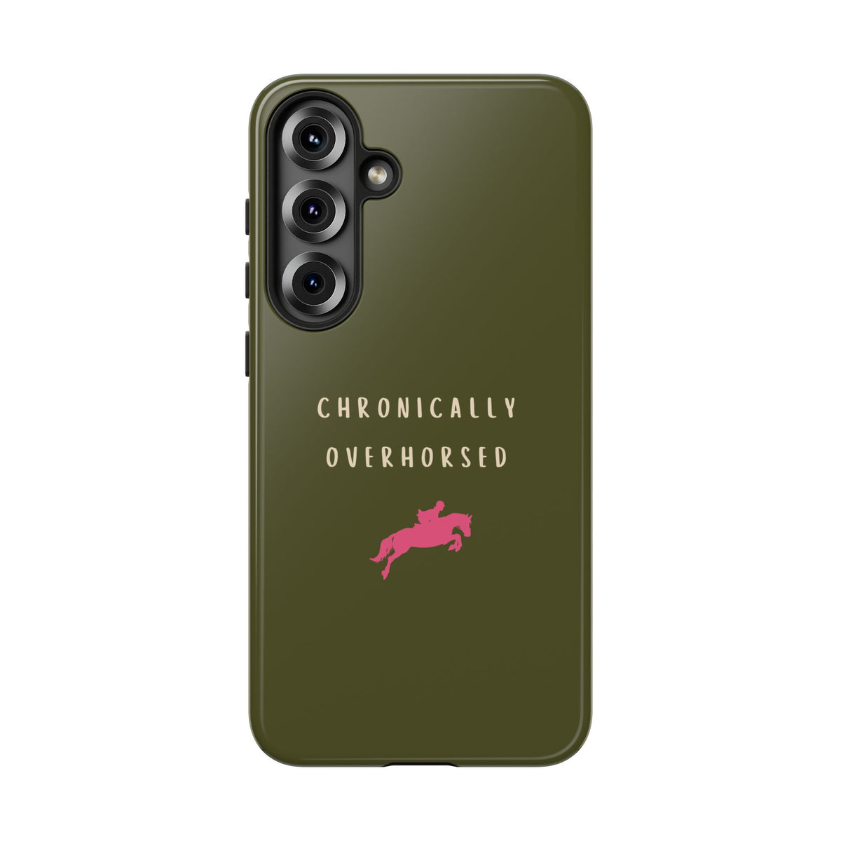 Green & Pink Chronically Overhorsed Case