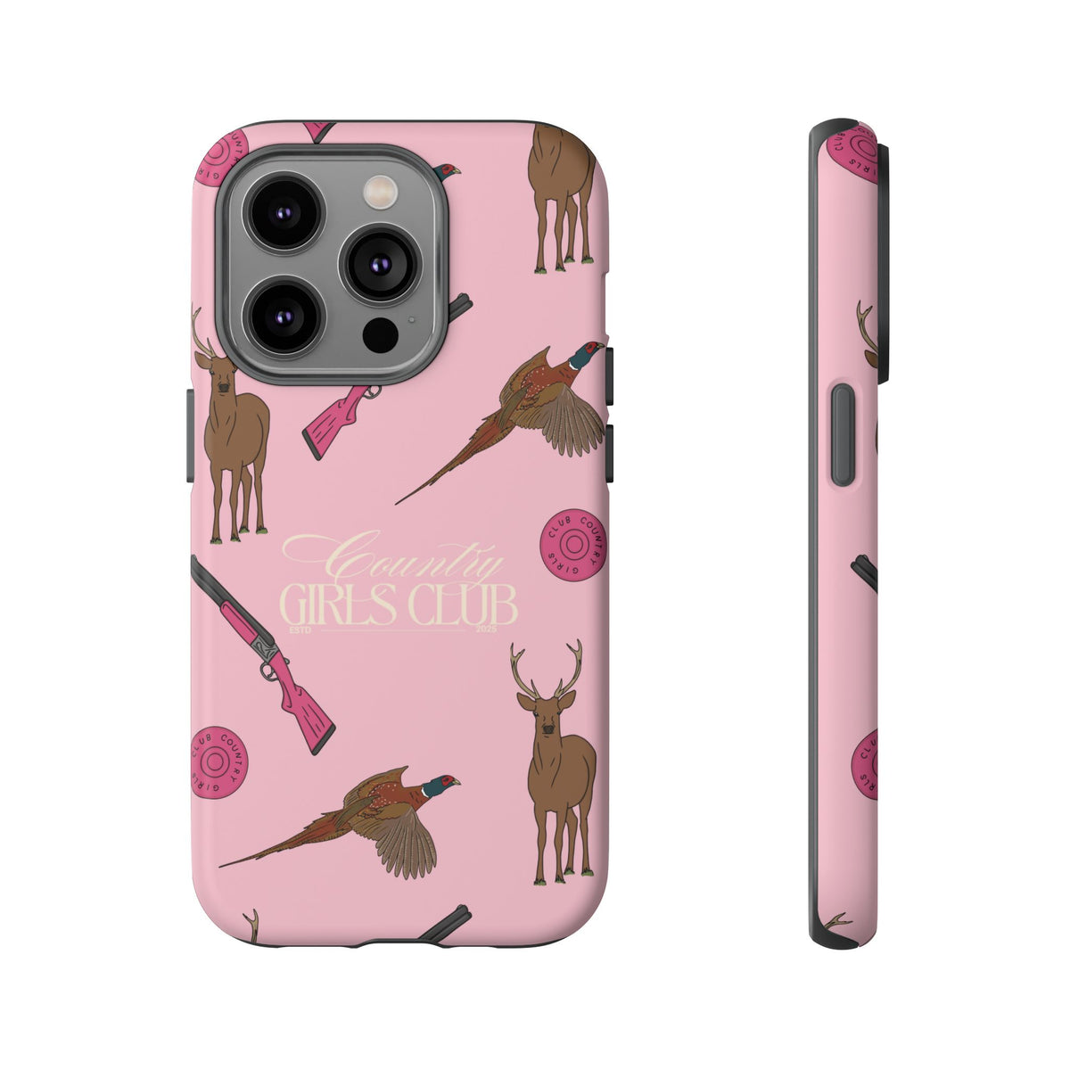 Pale Pink Girls Love Guns Case  | CGC x Country Cases
