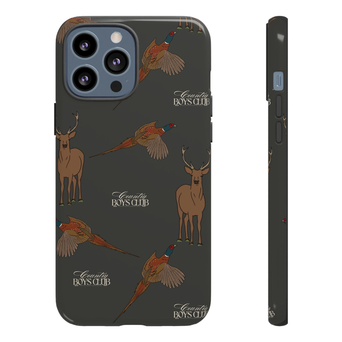 Charcoal 'Boys Stags & Pheasants' Case  | CBC x Country Cases