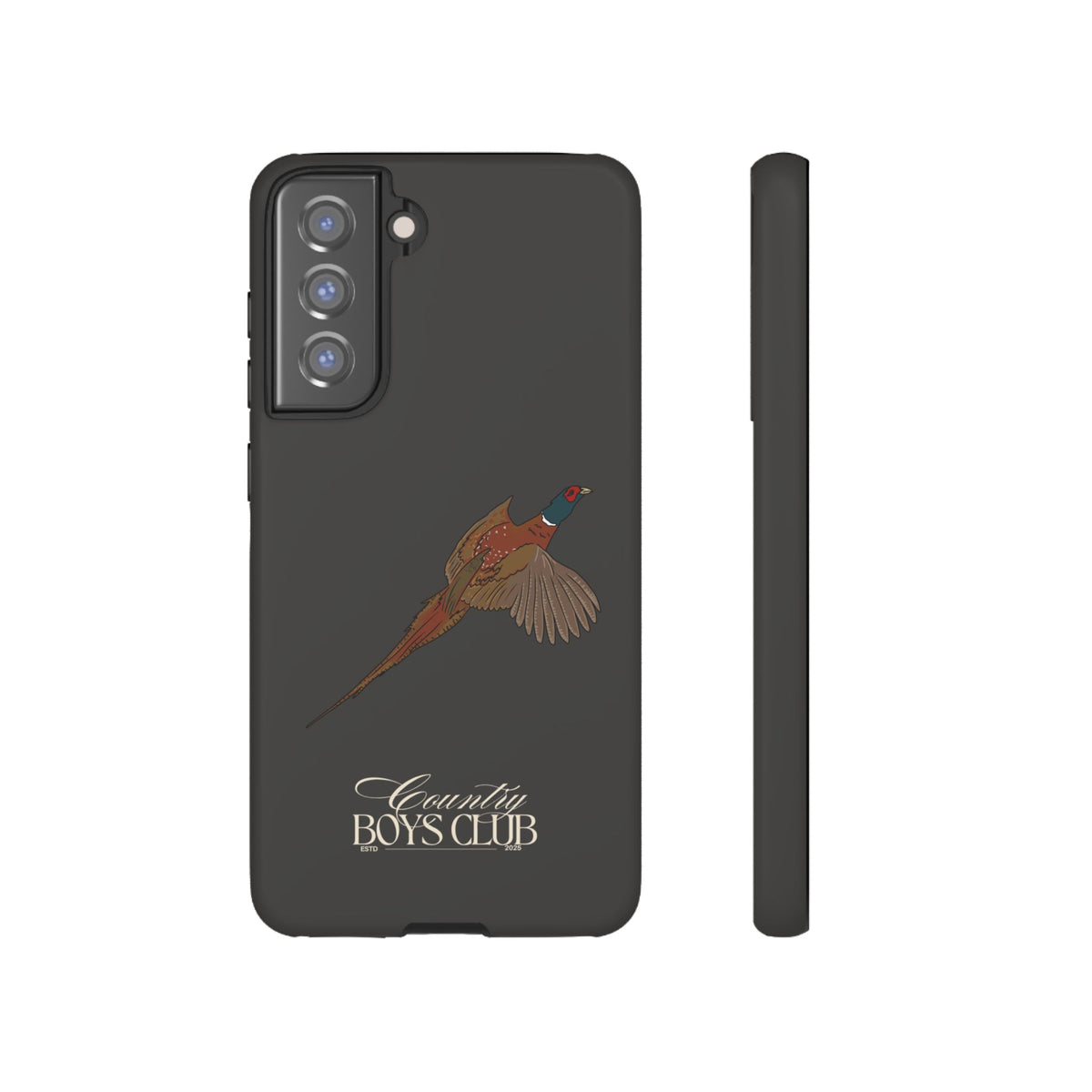 Charcoal 'Country Boys Club Pheasant' Case  | CGC x Country Cases
