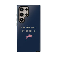 Navy & Pink "Chronically Overhorsed" Case