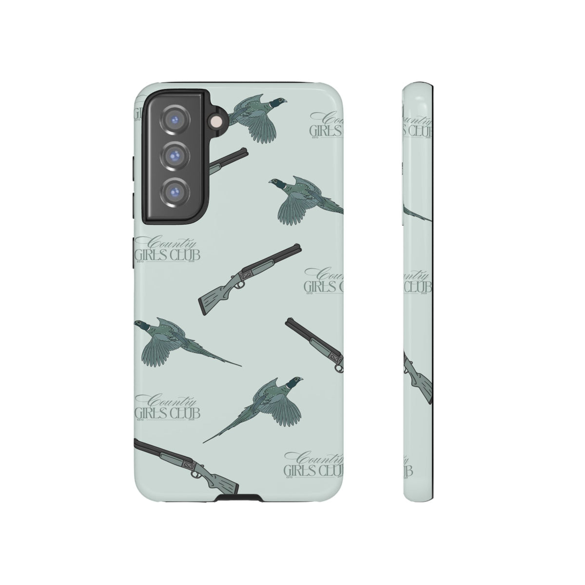 Blue 'Girls Pheasants & Shotguns' Case  | CGC x Country Cases