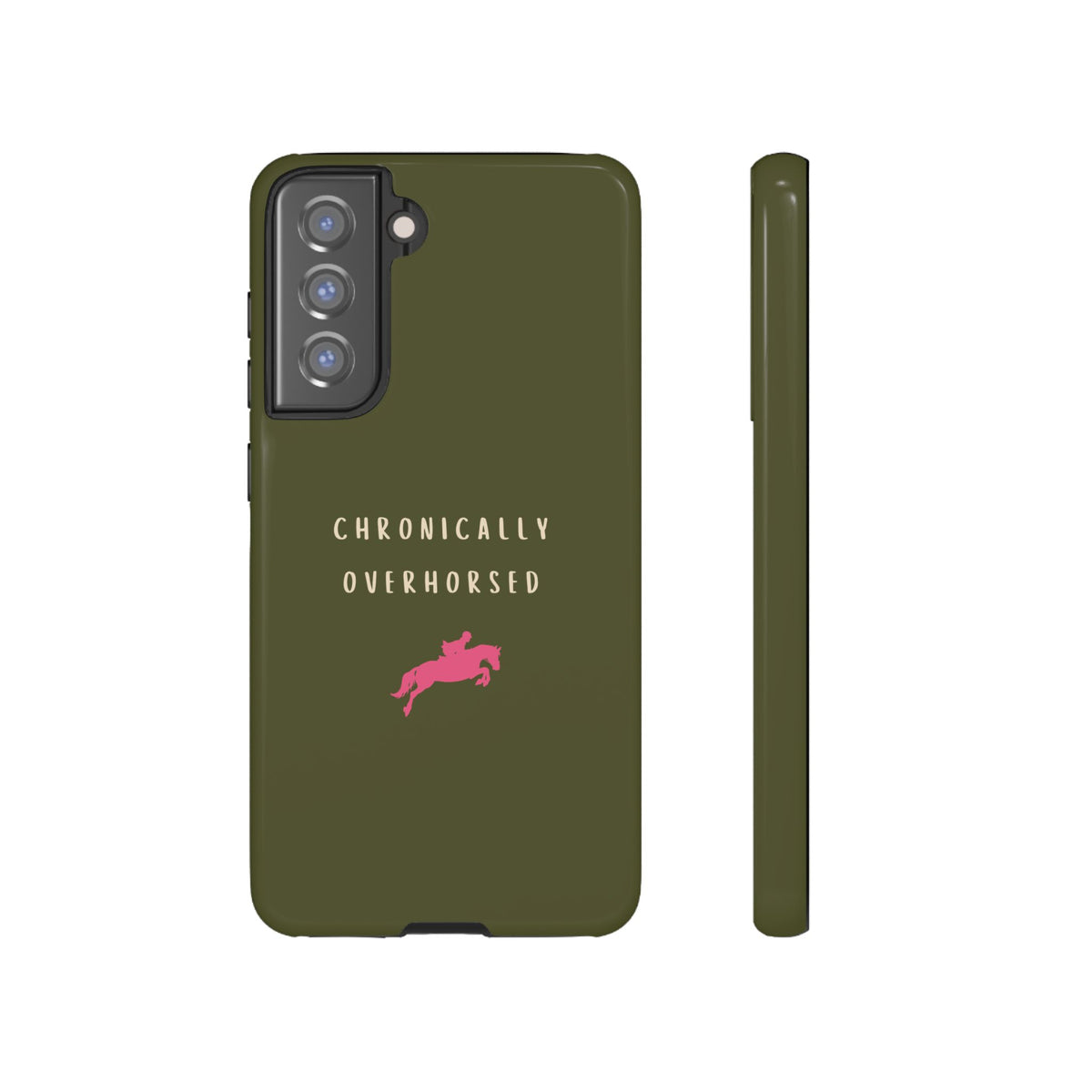 Green & Pink Chronically Overhorsed Case