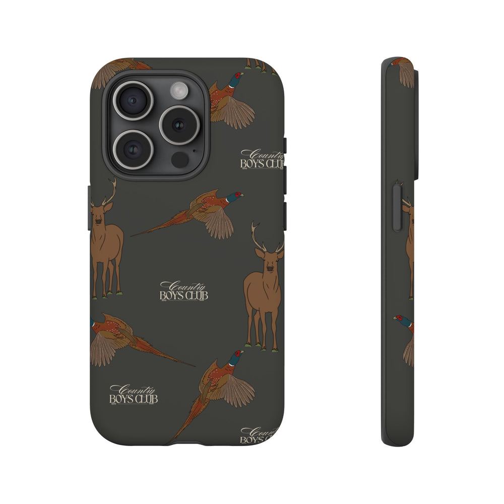 Charcoal 'Boys Stags & Pheasants' Case  | CBC x Country Cases