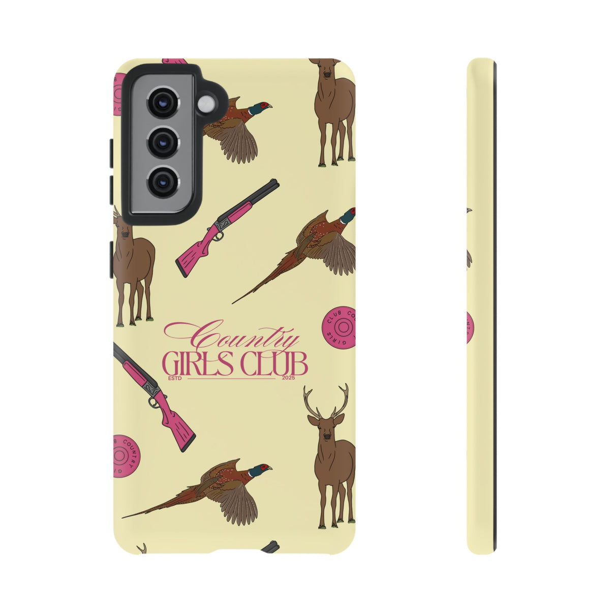 Butter Yellow 'Girls Love Guns' Case  | CGC x Country Cases