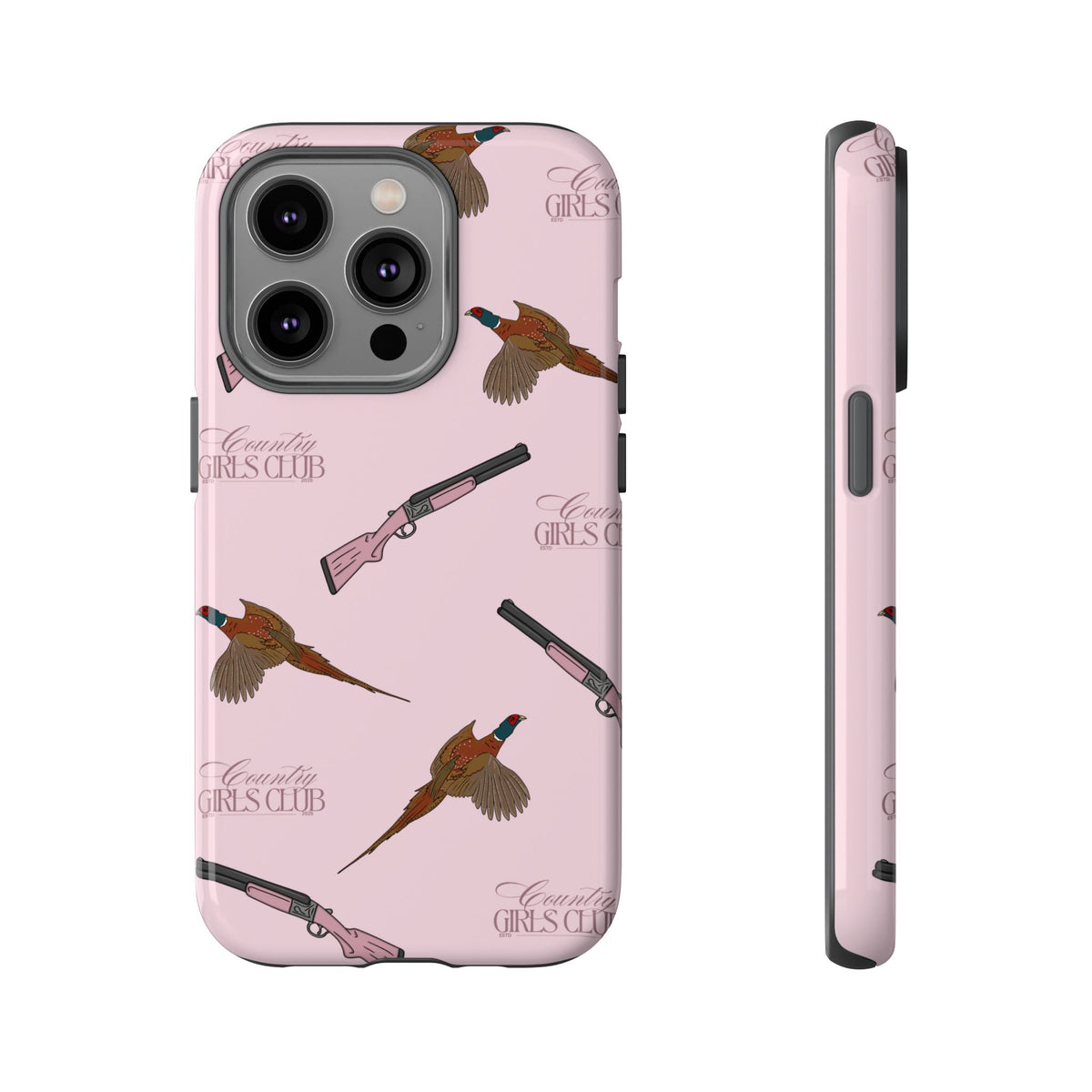 Pink 'Girls Pheasants & Shotguns' Case  | CGC x Country Cases