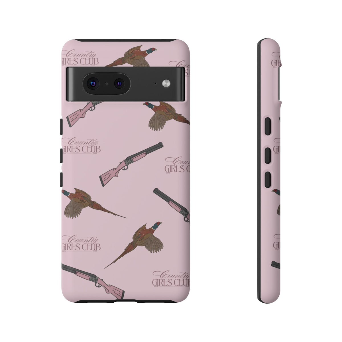 Pink 'Girls Pheasants & Shotguns' Case  | CGC x Country Cases