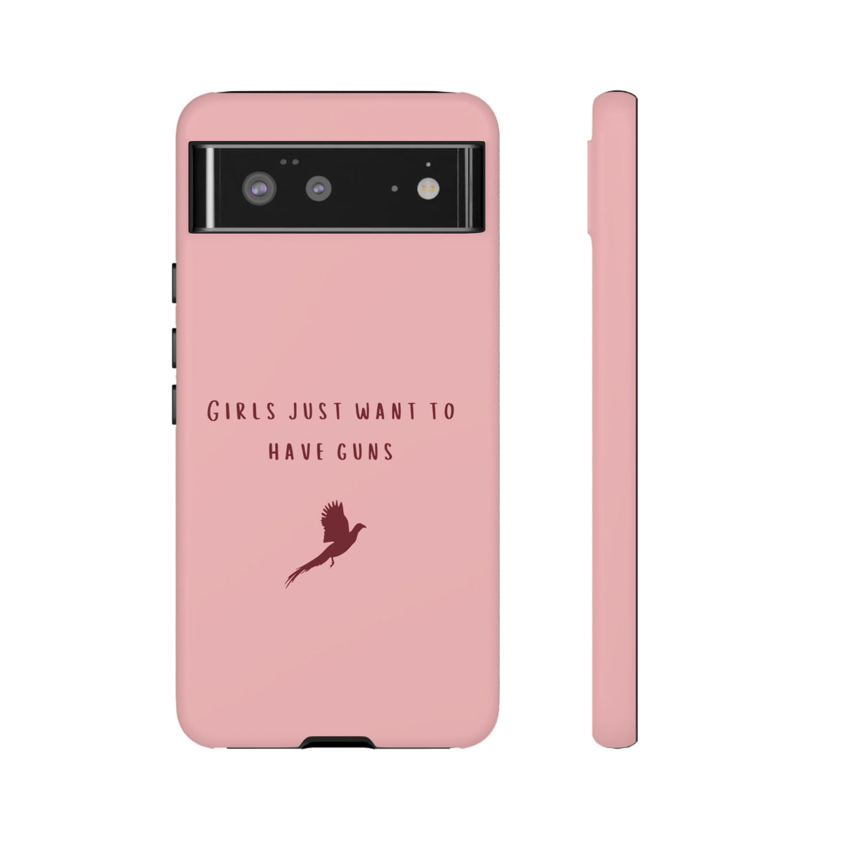 Pink & Burgundy 'Girls Just Want To Have Guns' Case (Pheasant)
