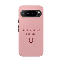 Pink & Burgundy 'Pretty Girls Go Hunting' (Horse Shoe)