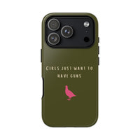 Green & Pink 'Girls Just Want To Have Guns' Case (Partridge)