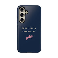 Navy & Pink "Chronically Overhorsed" Case