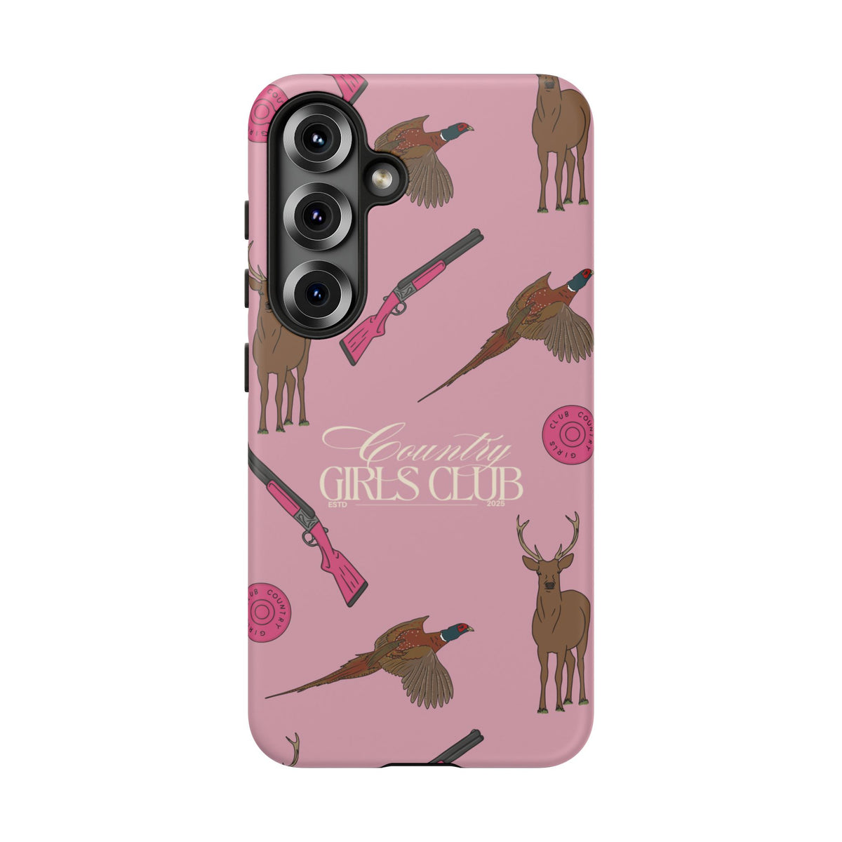 Dusty Pink 'Girls Love Guns' Case  | CGC x Country Cases
