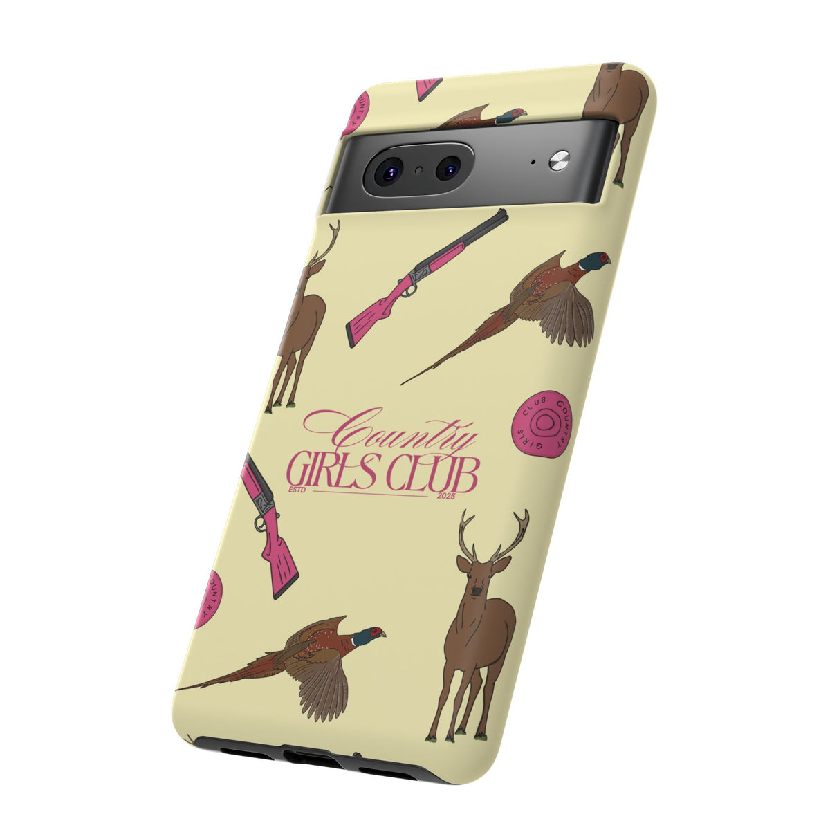 Butter Yellow 'Girls Love Guns' Case  | CGC x Country Cases