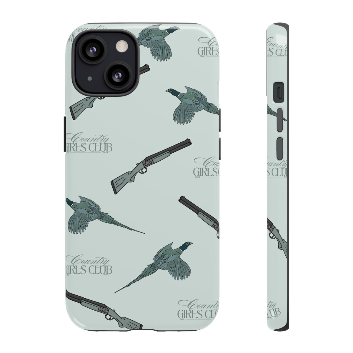 Blue 'Girls Pheasants & Shotguns' Case  | CGC x Country Cases