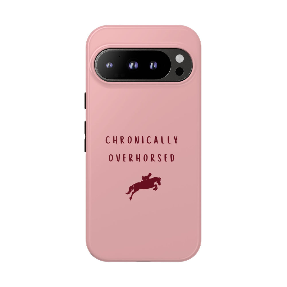 Pink & Burgundy "Chronically Overhorsed" Case