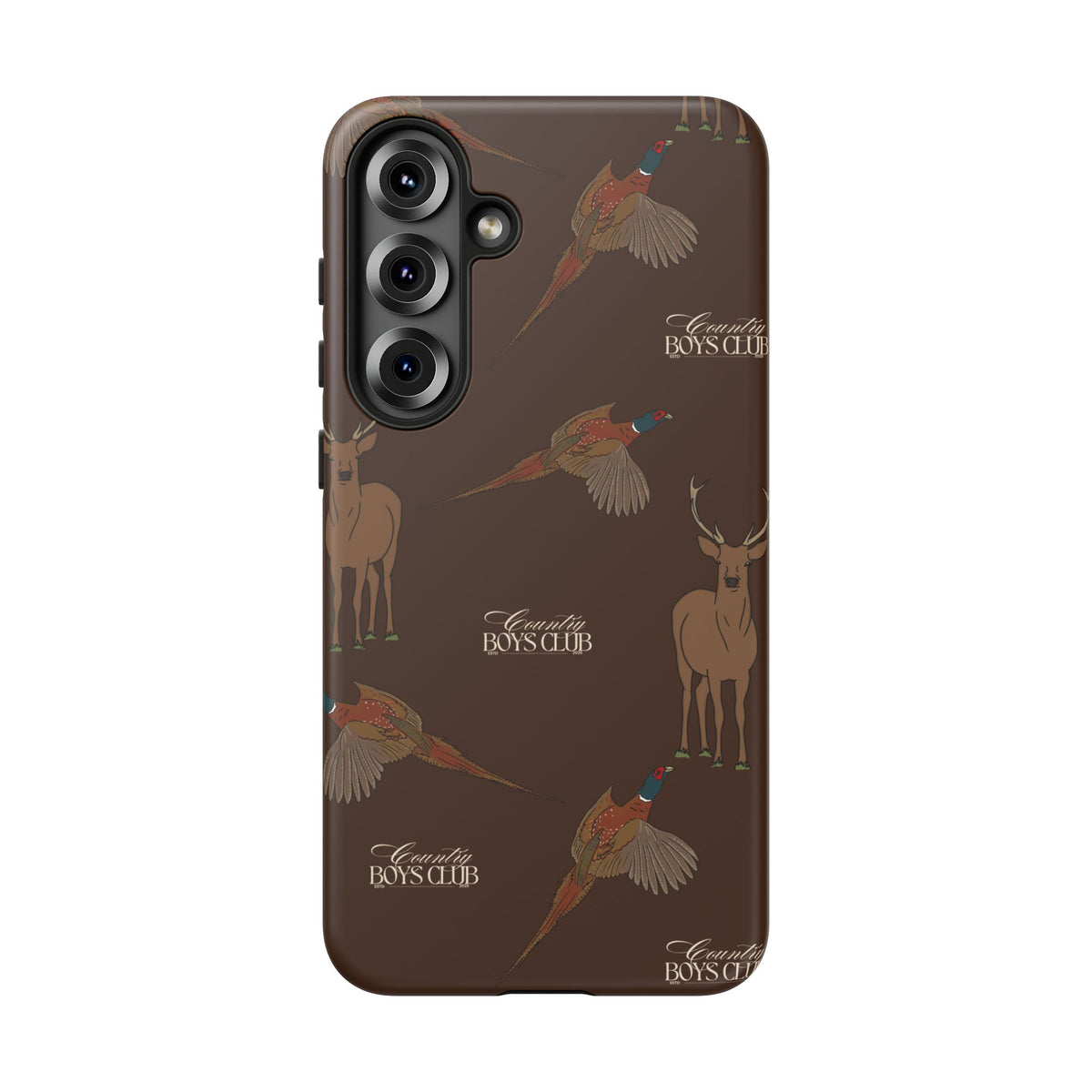 Chestnut Brown 'Boys Stags & Pheasants' Case  | CBC x Country Cases