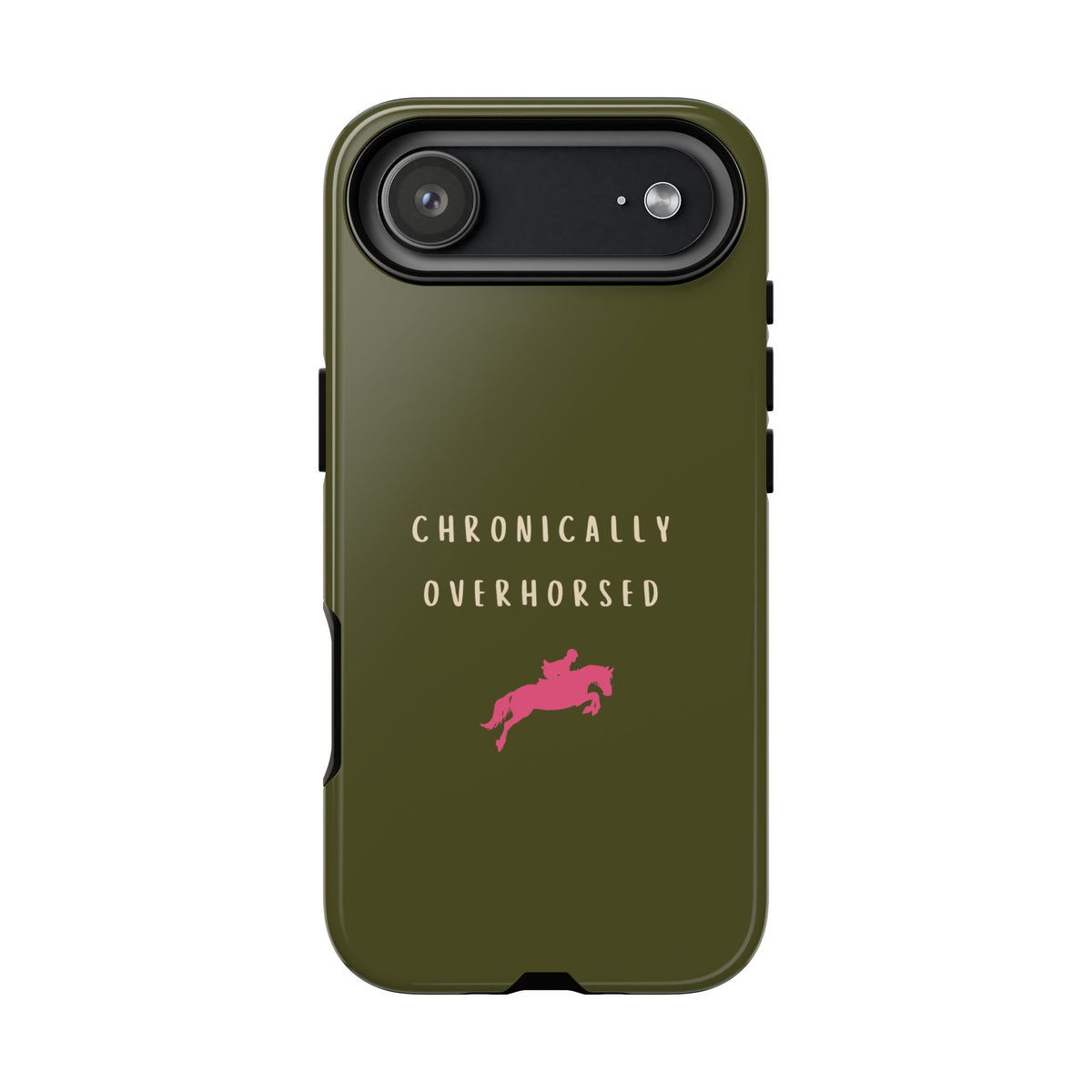 Green & Pink Chronically Overhorsed Case