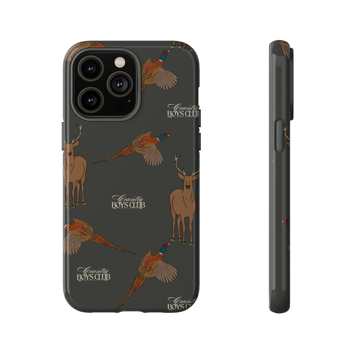 Charcoal 'Boys Stags & Pheasants' Case  | CBC x Country Cases