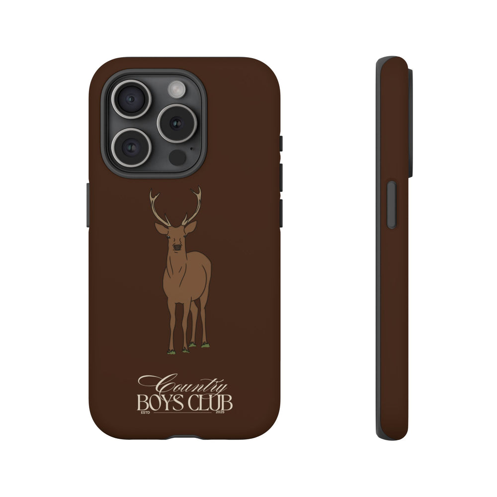Chestnut Brown 'Country Boys Club Deer' Case  | CBC x Country Cases