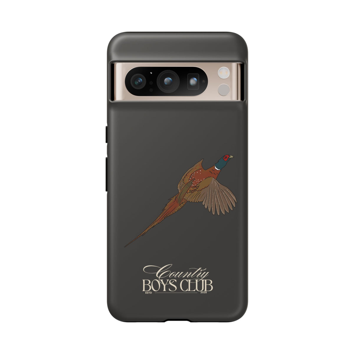 Charcoal 'Country Boys Club Pheasant' Case  | CGC x Country Cases