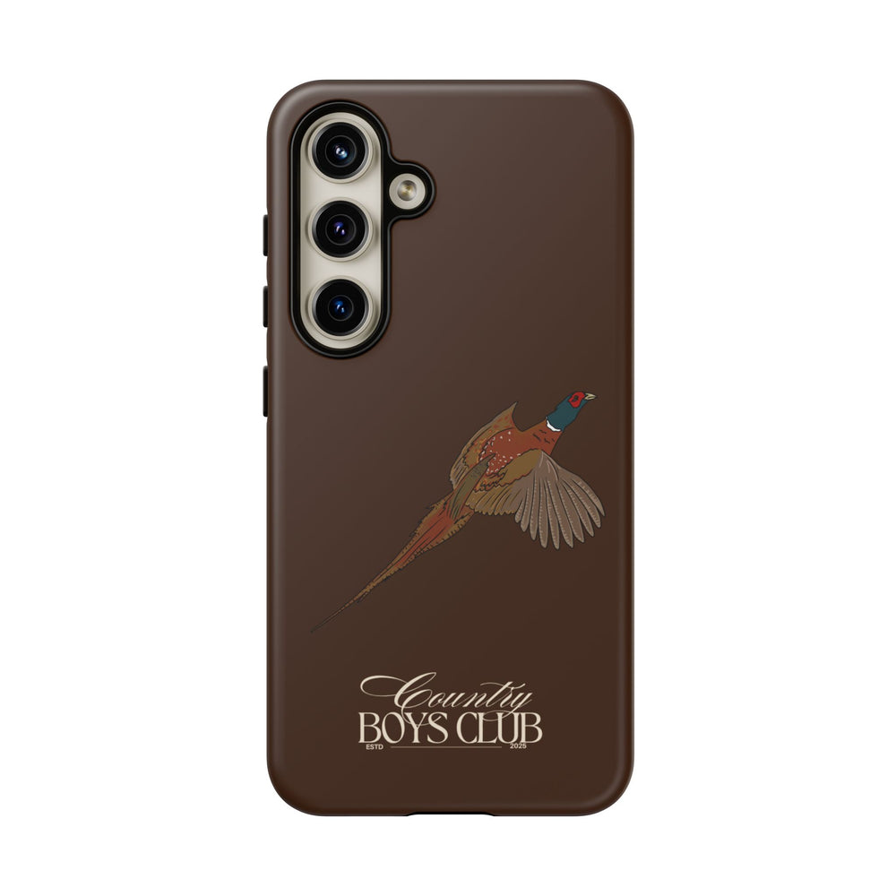 Chestnut Brown 'Country Boys Club Pheasant' Case  | CBC x Country Cases