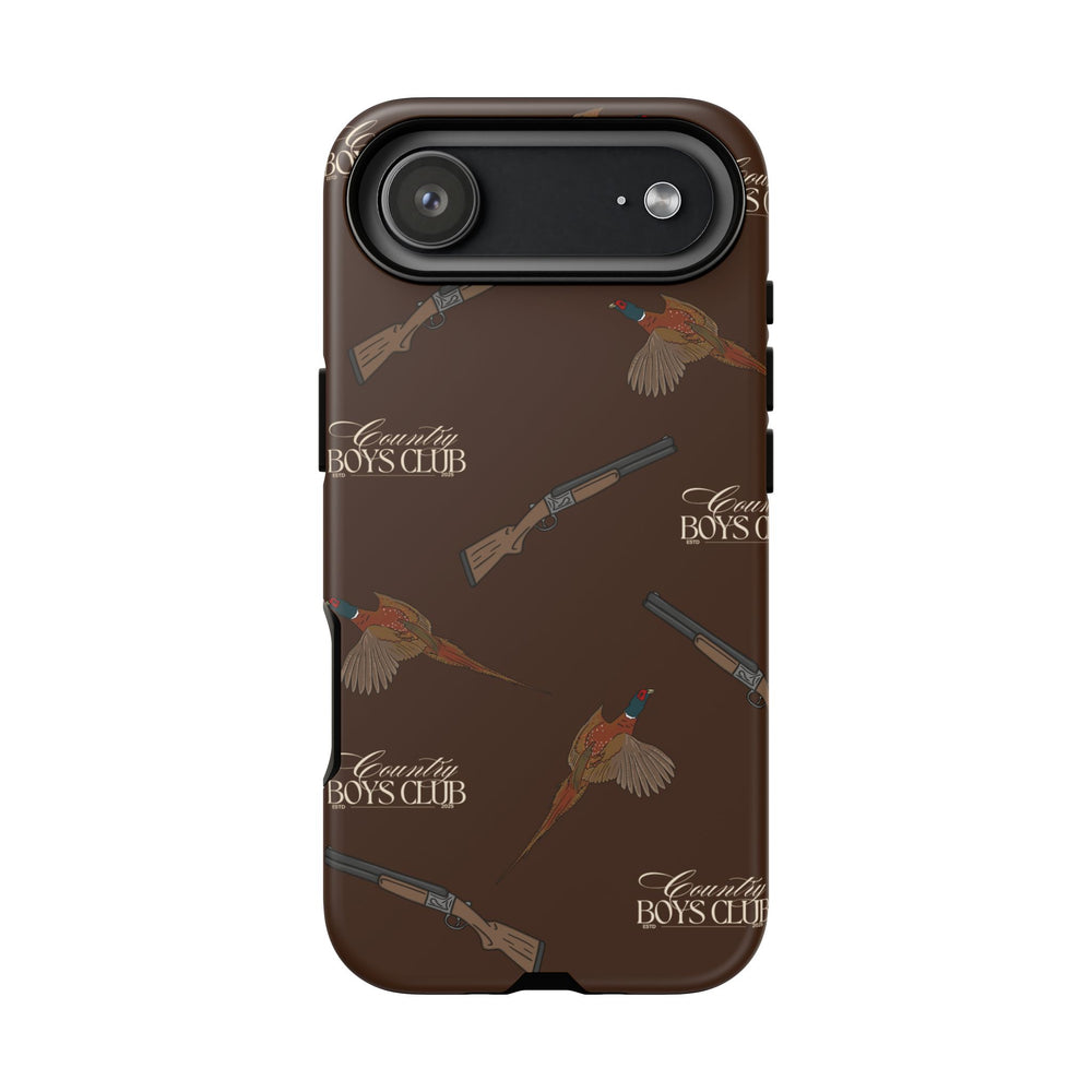 Chestnut Brown 'Boys Pheasants & Shotguns' Case  | CBC x Country Cases