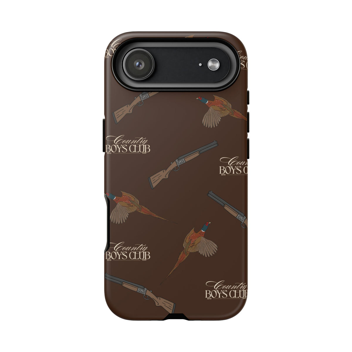 Chestnut Brown 'Boys Pheasants & Shotguns' Case  | CBC x Country Cases