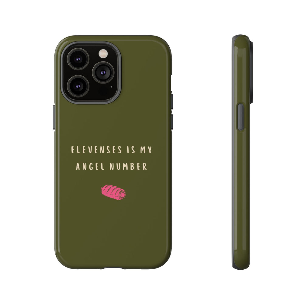 Green & Pink 'Elevenses Is My Angel Number' Case