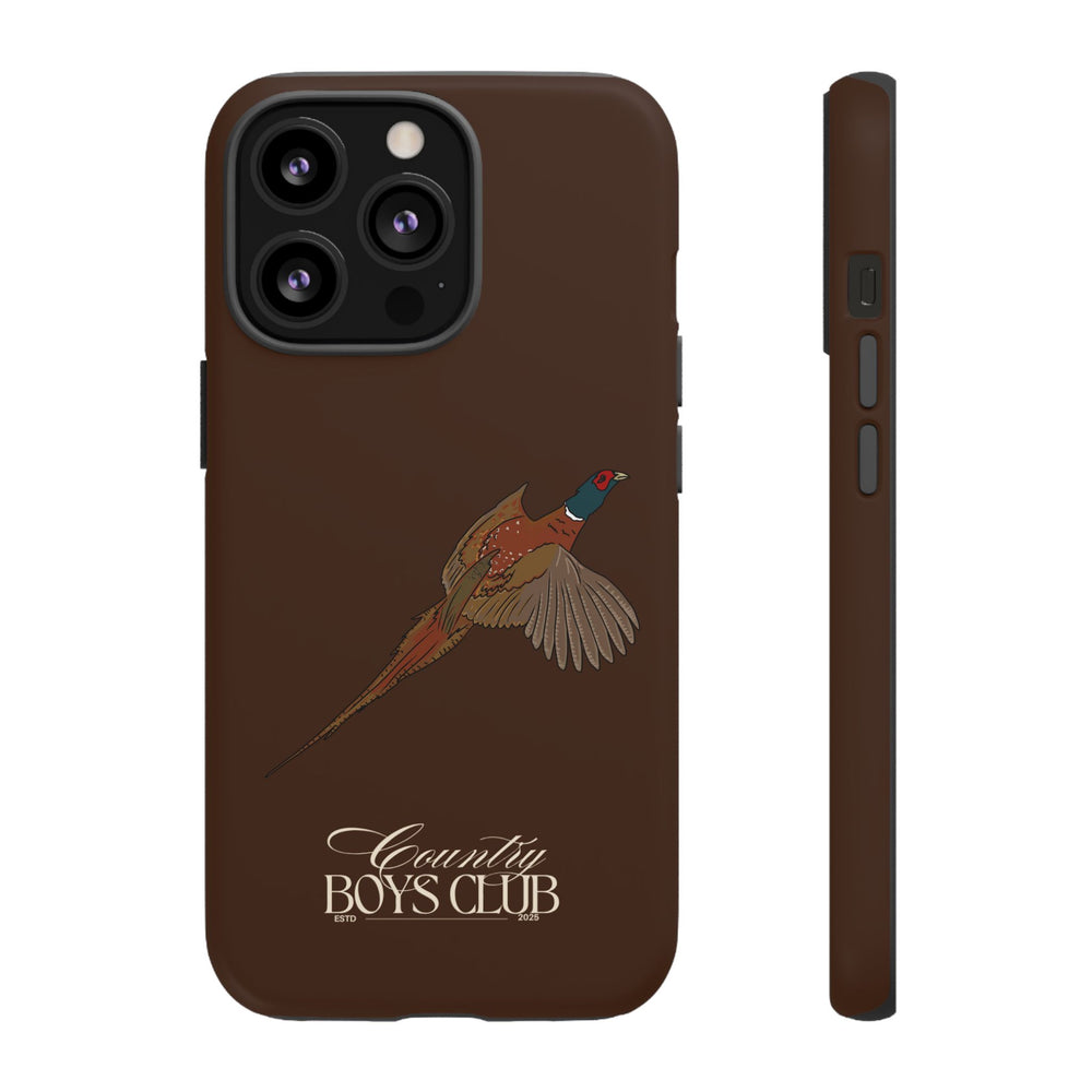 Chestnut Brown 'Country Boys Club Pheasant' Case  | CBC x Country Cases