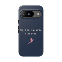 Navy & Pink 'Girls Just Want To Have Guns' Case (Pheasant)