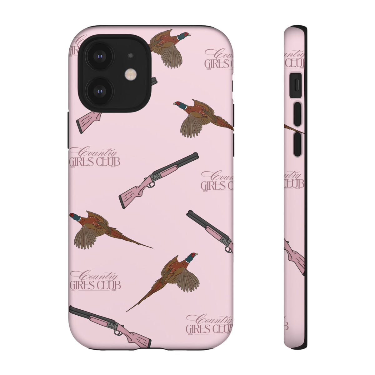 Pink 'Girls Pheasants & Shotguns' Case  | CGC x Country Cases