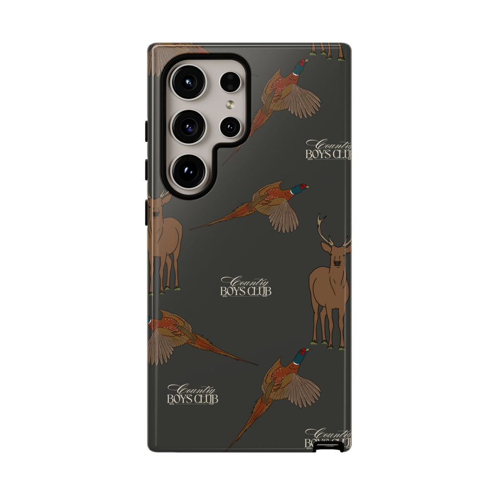 Charcoal 'Boys Stags & Pheasants' Case  | CBC x Country Cases