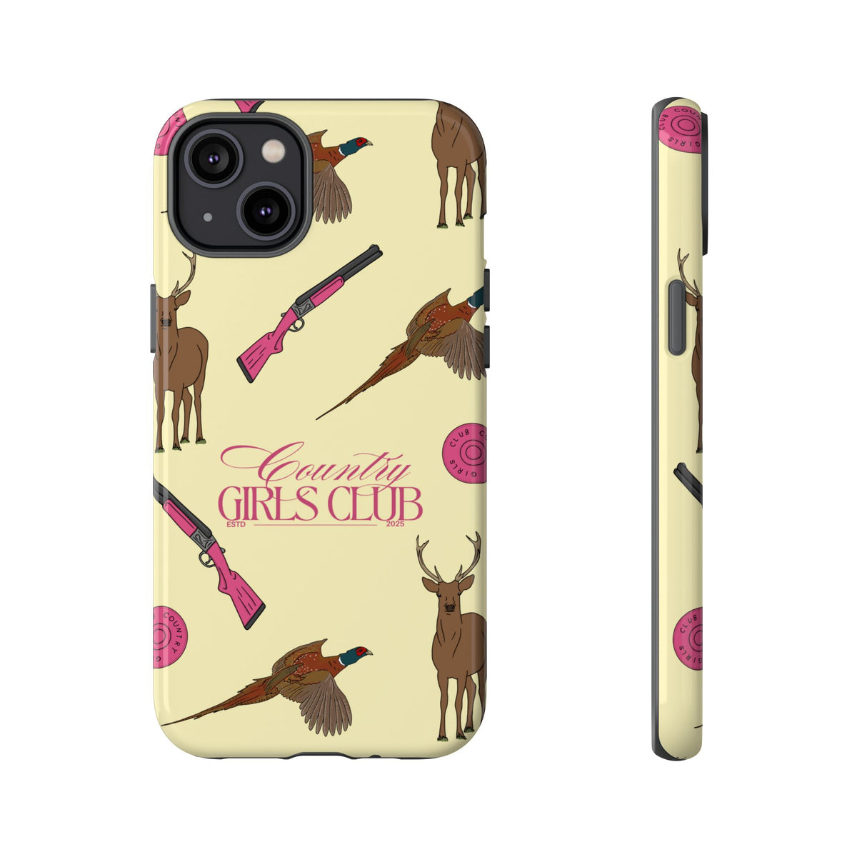 Butter Yellow 'Girls Love Guns' Case  | CGC x Country Cases