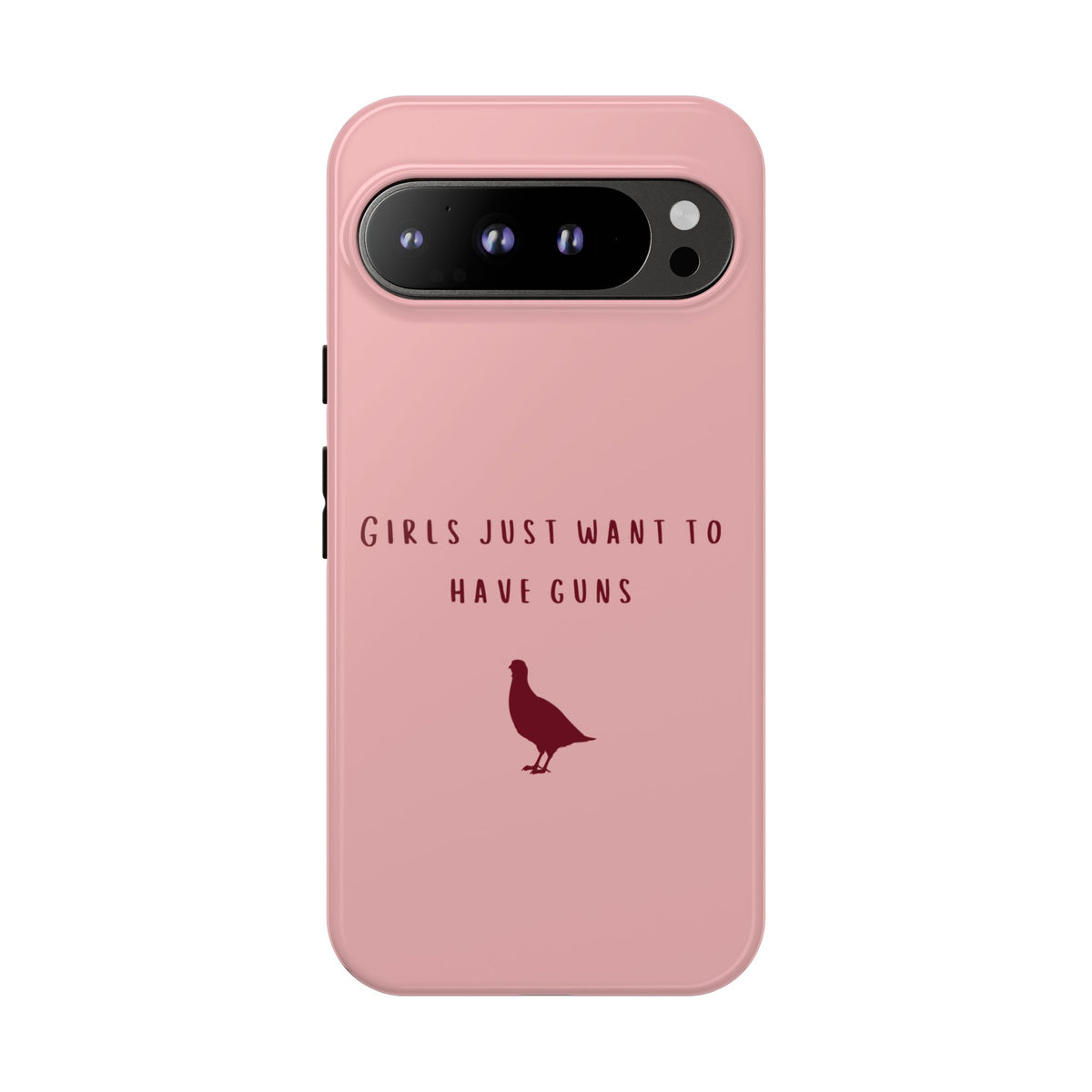 Pink & Burgundy 'Girls Just Want To Have Guns' Case (Partridge)