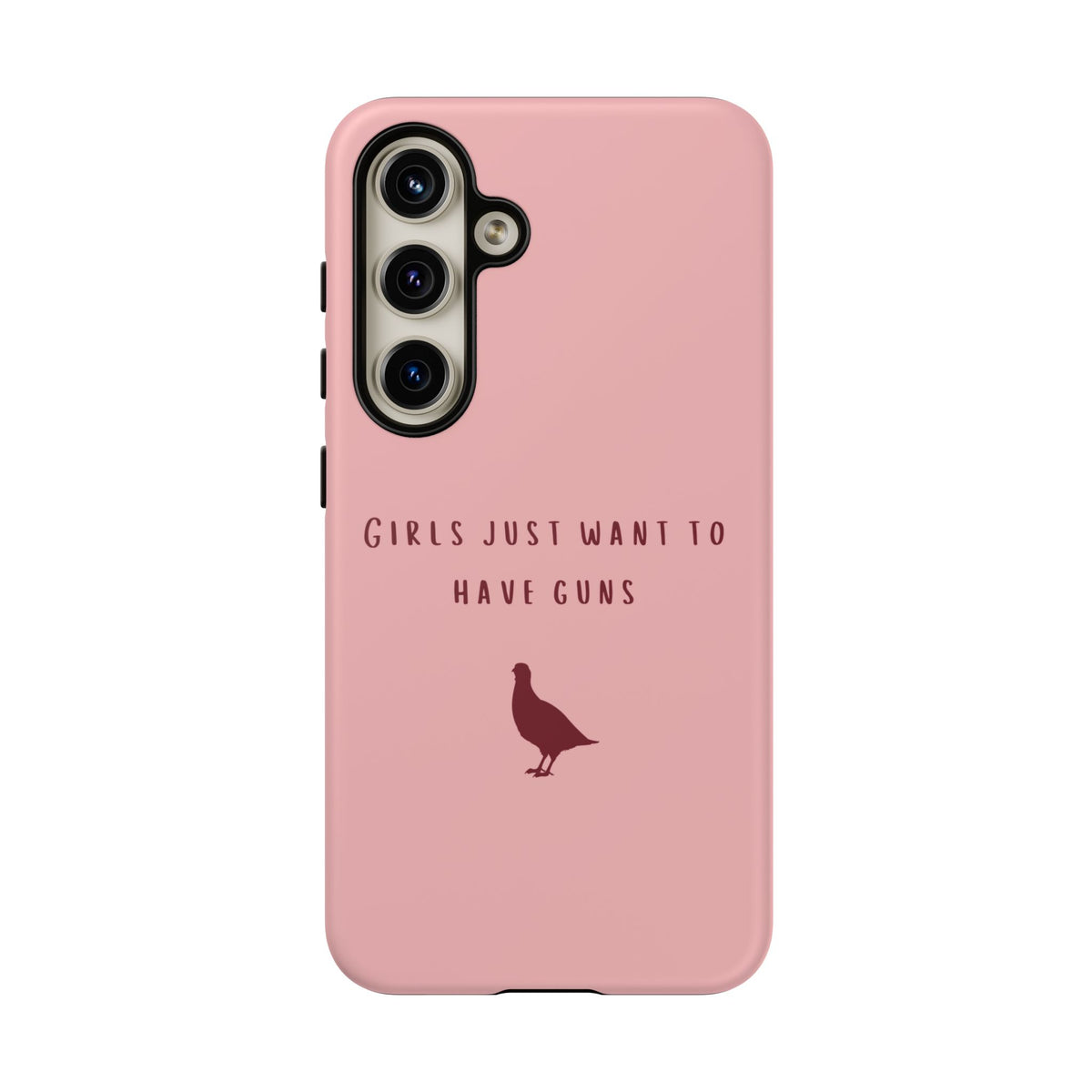 Pink & Burgundy 'Girls Just Want To Have Guns' Case (Partridge)