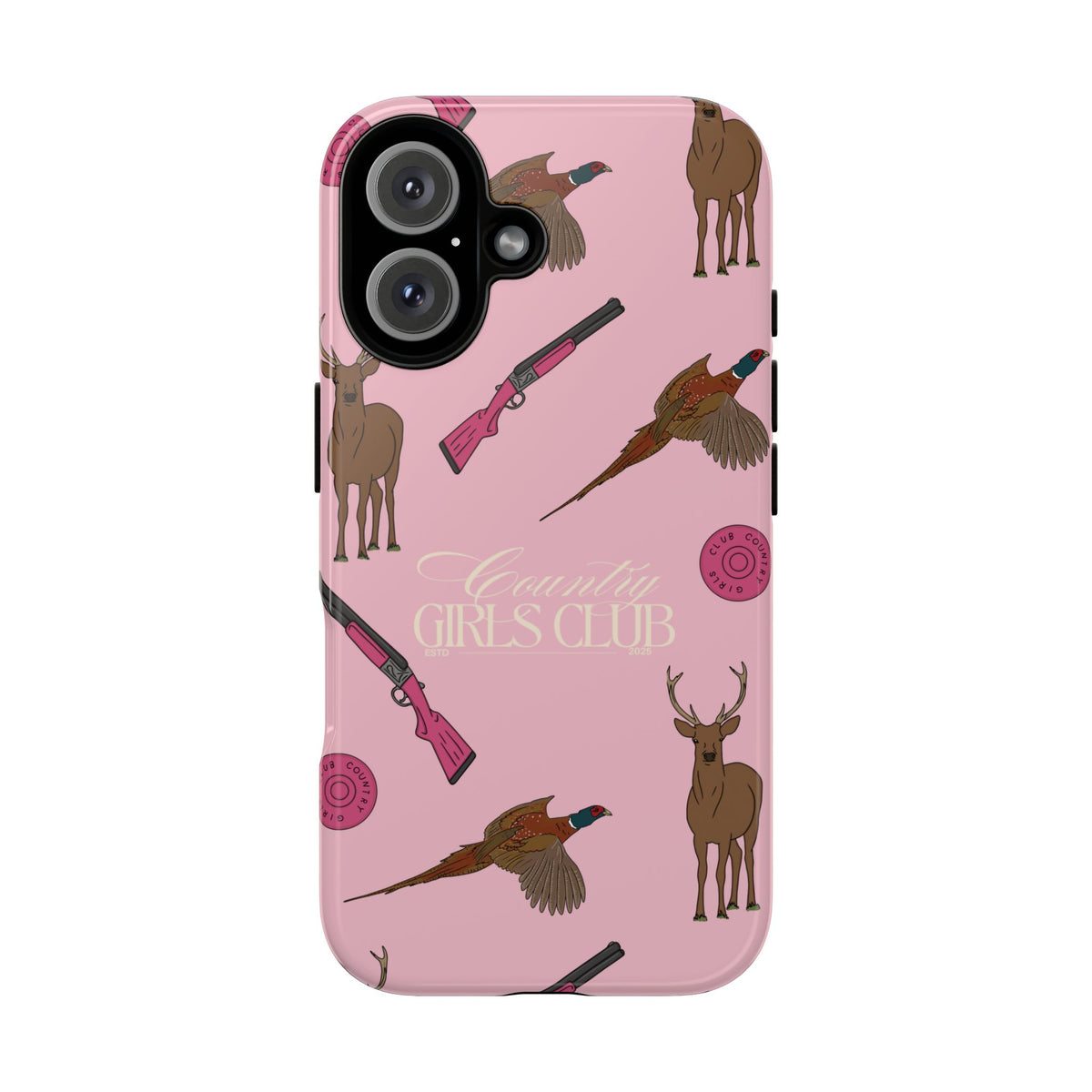Pale Pink Girls Love Guns Case  | CGC x Country Cases