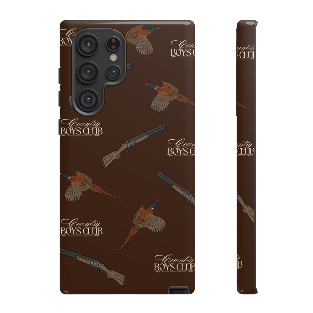 Chestnut Brown 'Boys Pheasants & Shotguns' Case  | CBC x Country Cases