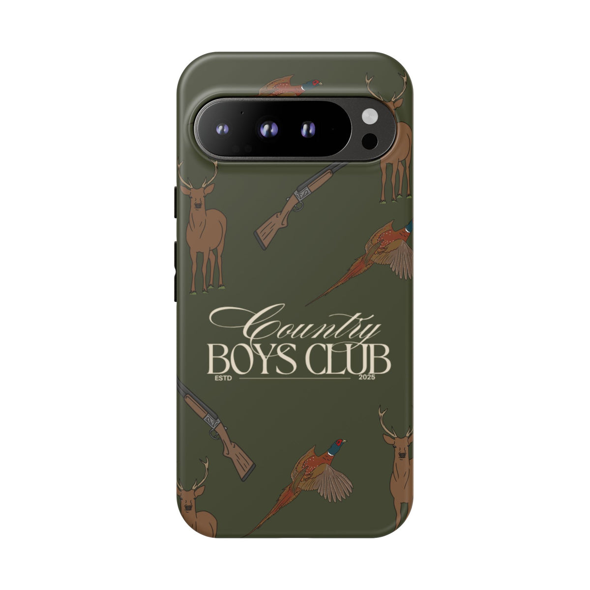 Forest Green Boys Love Guns Case  | CGC x Country Cases