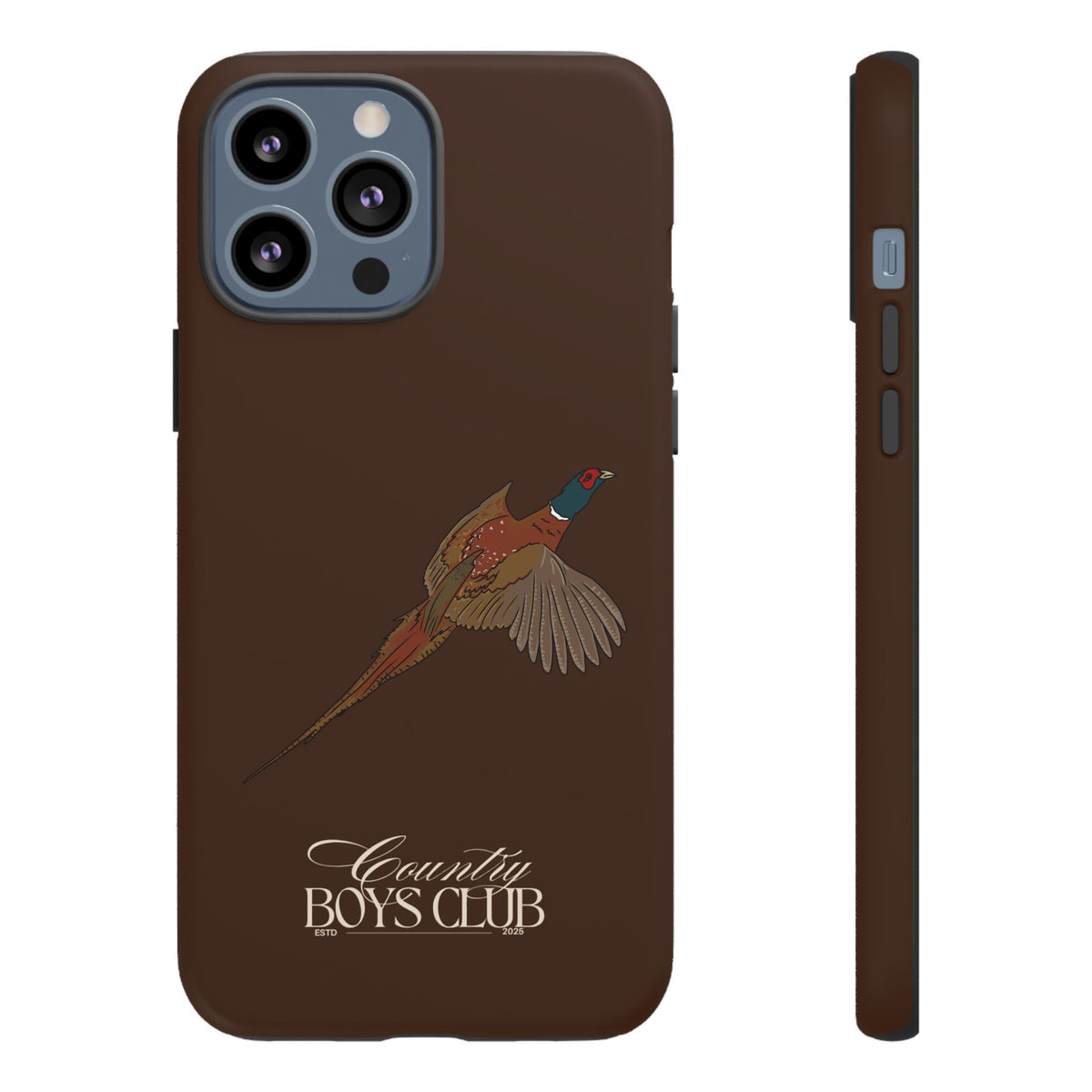 Chestnut Brown 'Country Boys Club Pheasant' Case  | CBC x Country Cases
