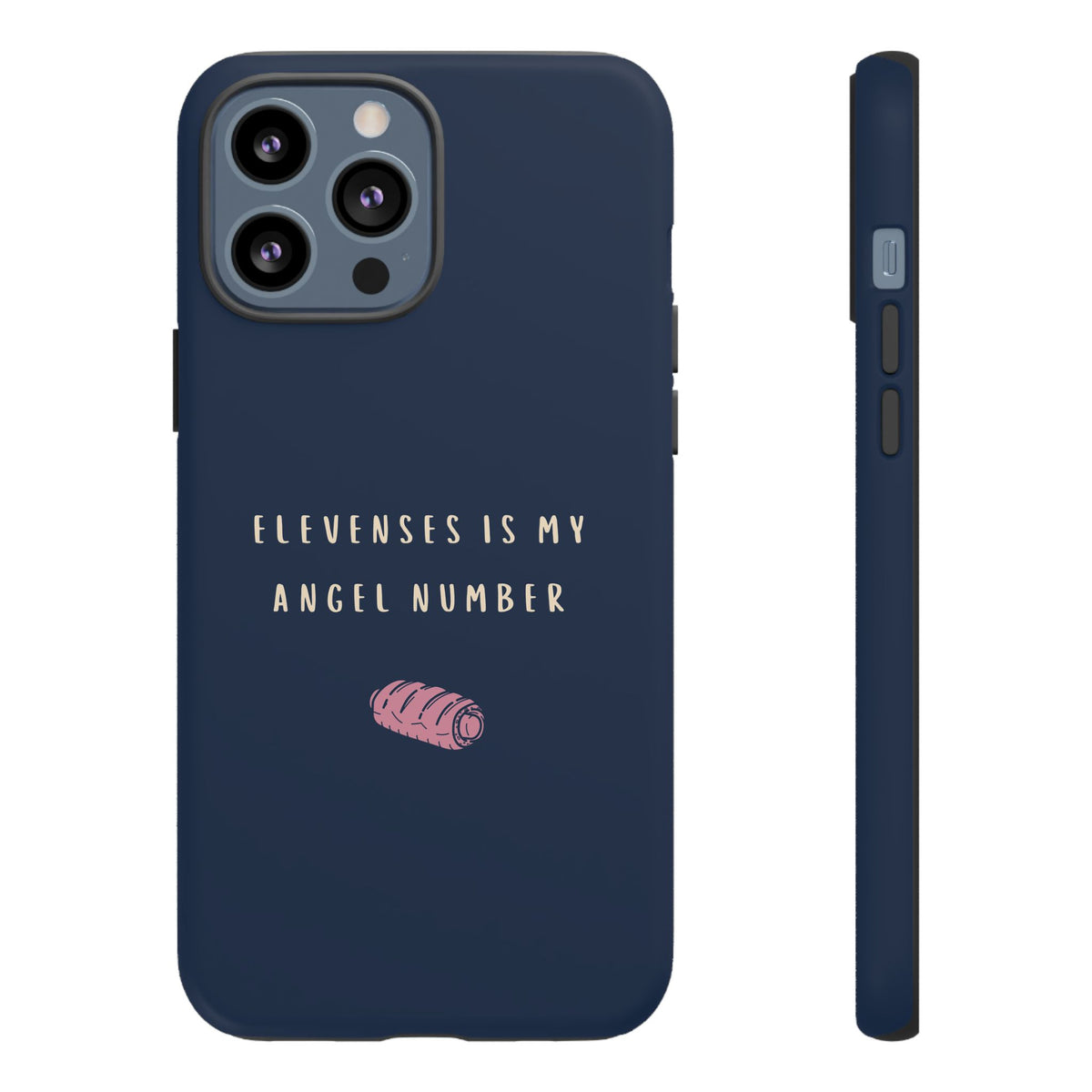 Navy & Pink 'Elevenses Is My Angel Number' Case