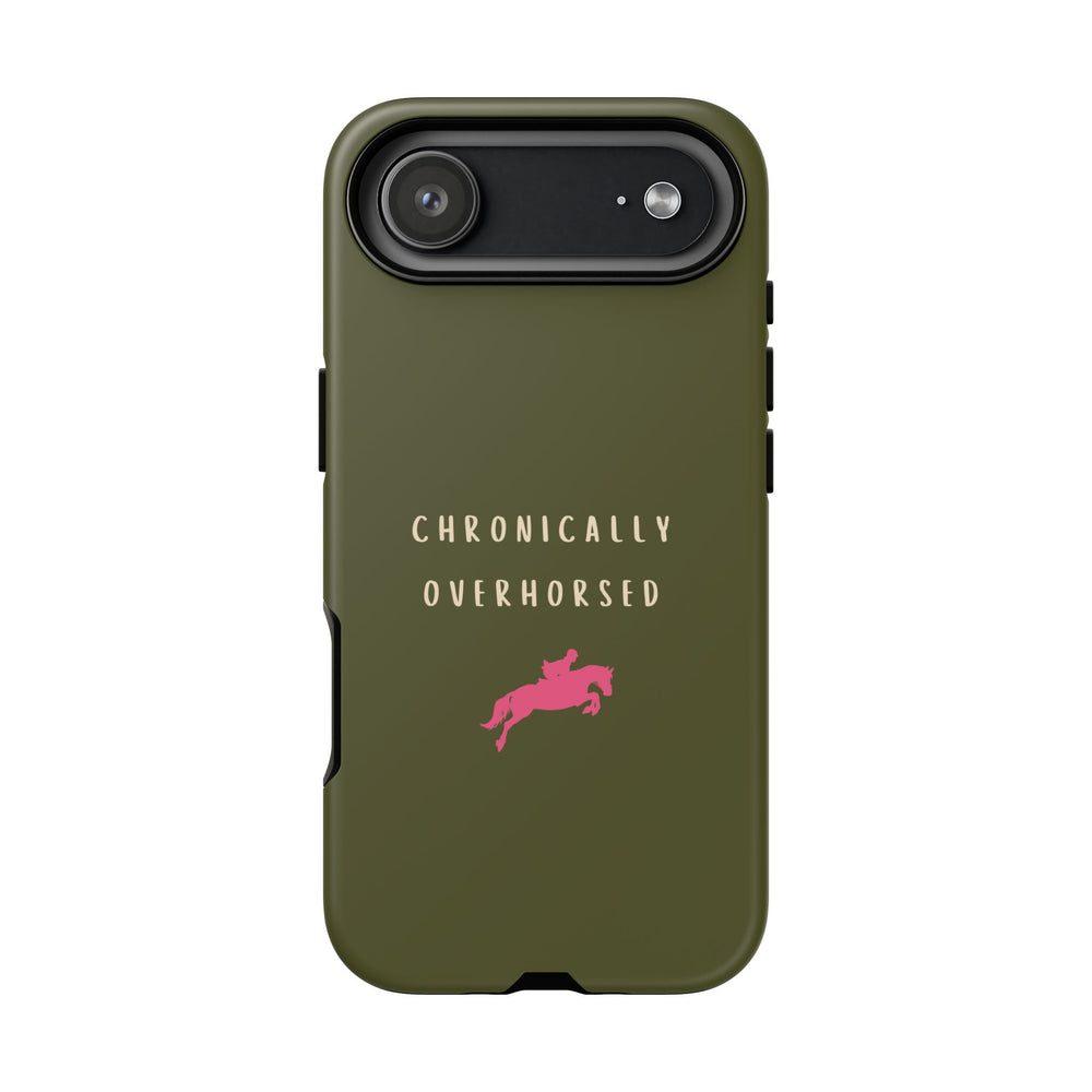 Green & Pink Chronically Overhorsed Case