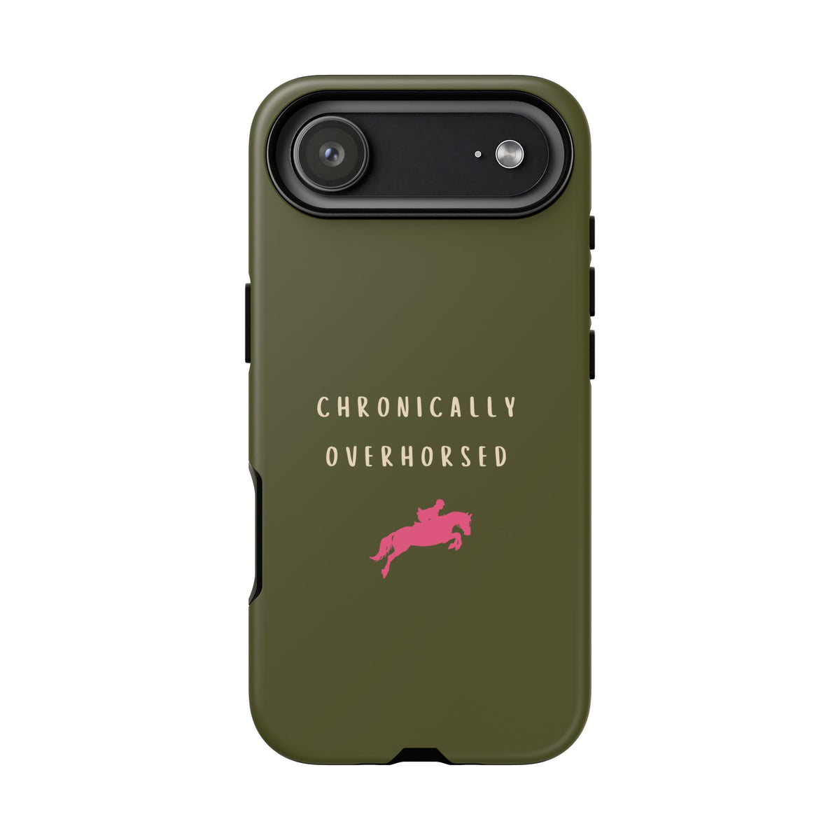 Green & Pink Chronically Overhorsed Case