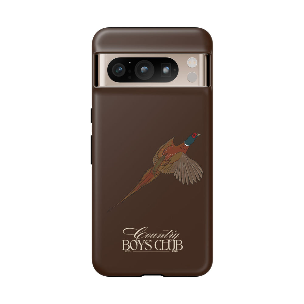 Chestnut Brown 'Country Boys Club Pheasant' Case  | CBC x Country Cases