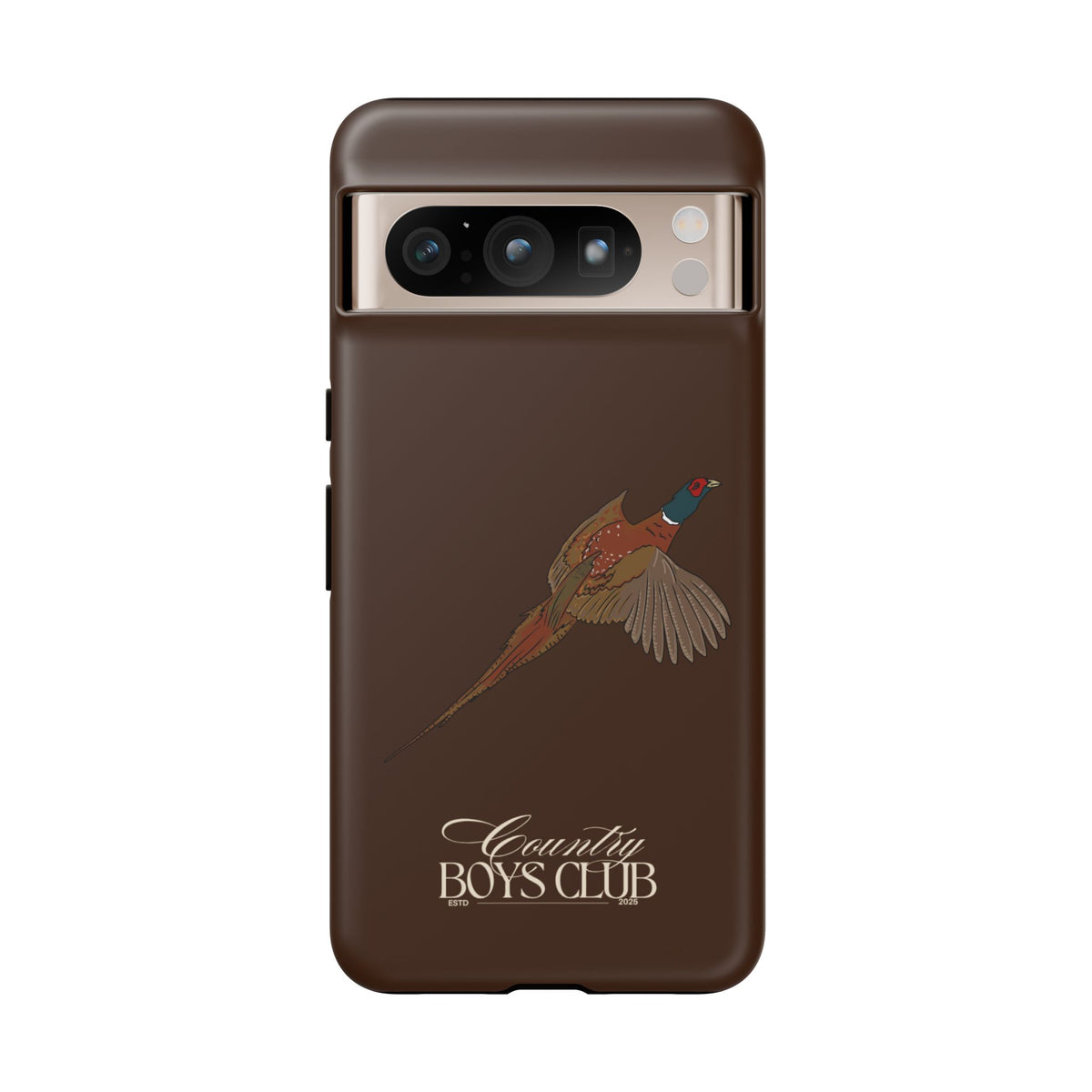 Chestnut Brown 'Country Boys Club Pheasant' Case  | CBC x Country Cases