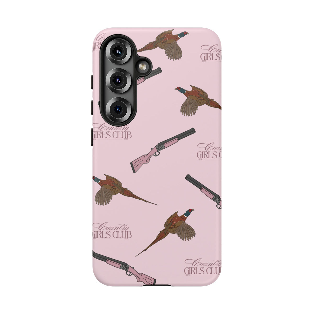 Pink 'Girls Pheasants & Shotguns' Case  | CGC x Country Cases