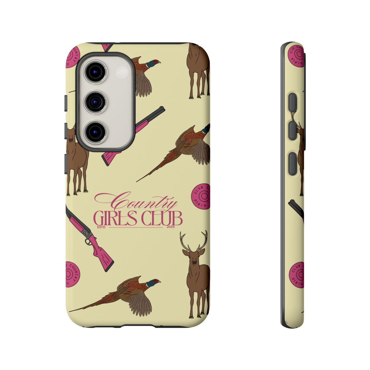 Butter Yellow 'Girls Love Guns' Case  | CGC x Country Cases