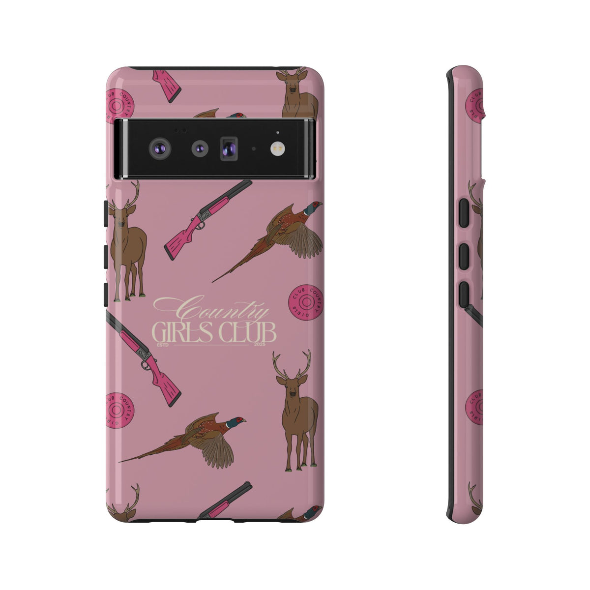 Dusty Pink 'Girls Love Guns' Case  | CGC x Country Cases