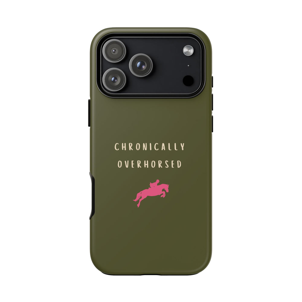 Green & Pink Chronically Overhorsed Case