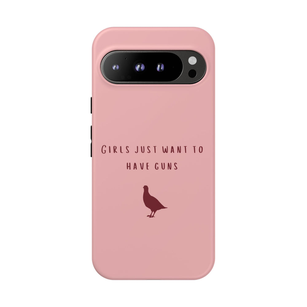 Pink & Burgundy 'Girls Just Want To Have Guns' Case (Partridge)