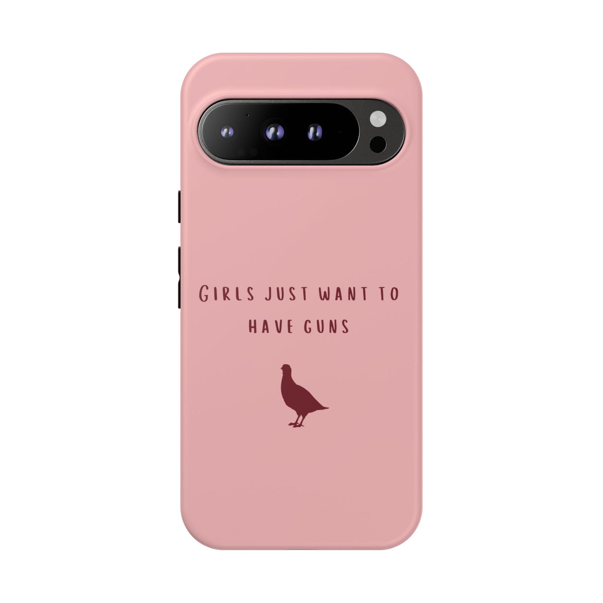 Pink & Burgundy 'Girls Just Want To Have Guns' Case (Partridge)